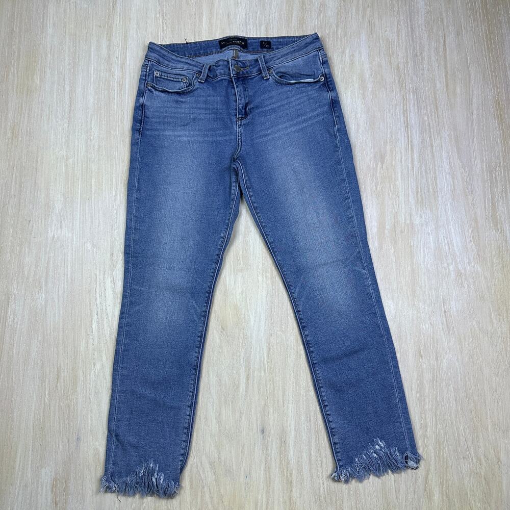 Lucky Brand Lolita Skinny Fray Hem Mid Rise Stretch Medium Wash Denim Jeans 8/29